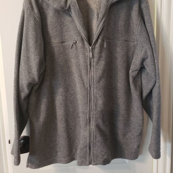 Uniti Casuals Grey Zip Up Sweatshirt Material - Picture 2 of 3